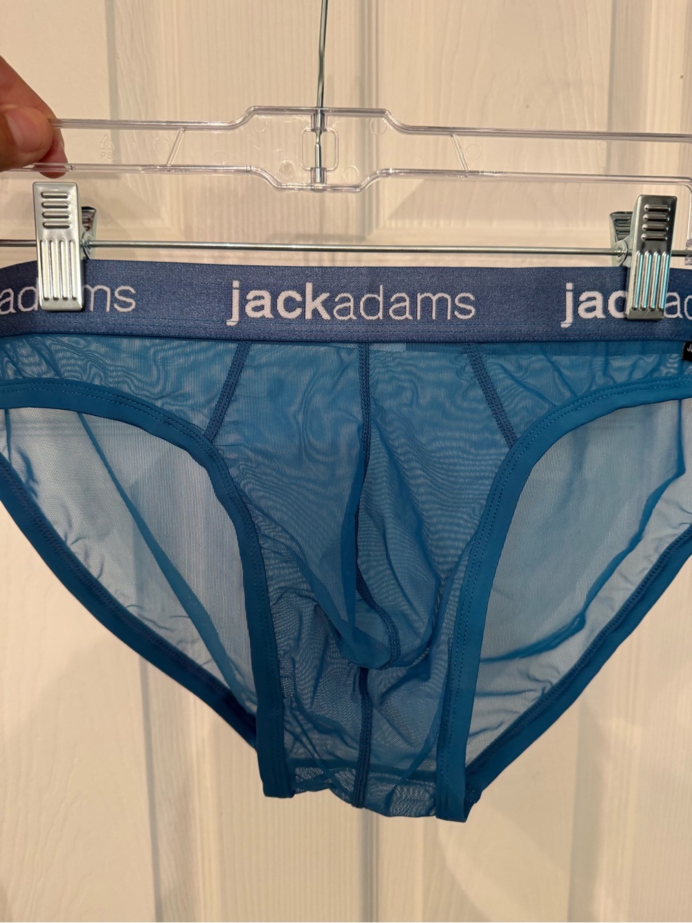 Jack Adams Men's Mykonos Blue Sheer Briefs